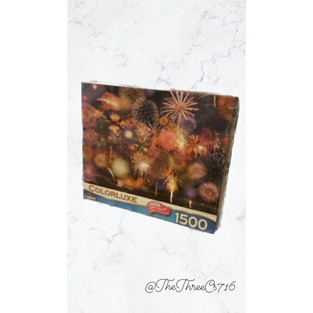 Colorluxe 1500 Piece Firework Puzzle New in Original Plastic NWT